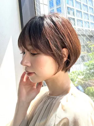 ショート カラー 表参道【髪質改善】 宮嶋勇太のヘアスタイル