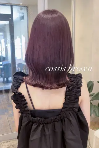 ミディアム カラー nakahara madokaのヘアスタイル