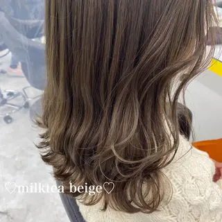 セミロング カラー パーマ ヘアアレンジ メンズ ネイル マツエク・マツパ 🐩推し活🐩 FUTABA🍒のヘアスタイル