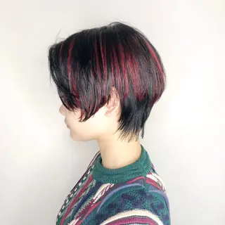 ショート カラーモデル募集中 美容室ハピスのヘアスタイル