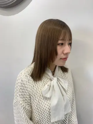 ミディアム ボブ 西宮北口/みなみのヘアスタイル