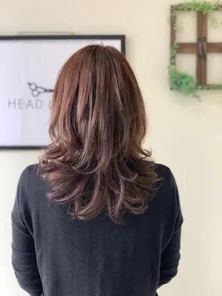 セミロング パーマ 廣瀬 智志のヘアスタイル
