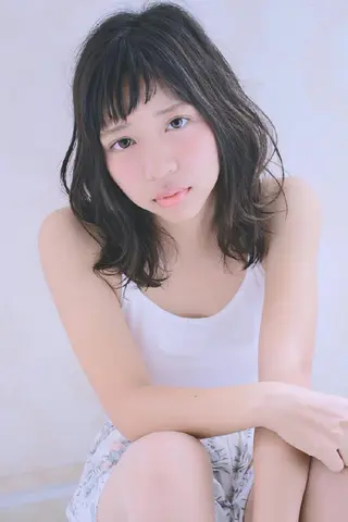 セミロング カラー パーマ 伊藤 功士のヘアスタイル