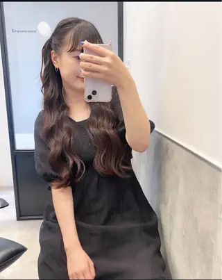 ロング カラー パーマ ヘアアレンジ メンズ キッズ stylist 🌸 kana.のヘアスタイル