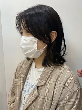 ミディアム カラー ヒラノホナミ 🫧透ける艶髪🫧のヘアスタイル
