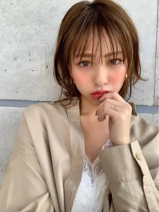 ミディアム 🪞韓国🤍大人っぽ 艶髪🤍FRUITSのヘアスタイル