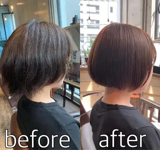 ショート *くせ毛に特化* 【yun】のヘアスタイル