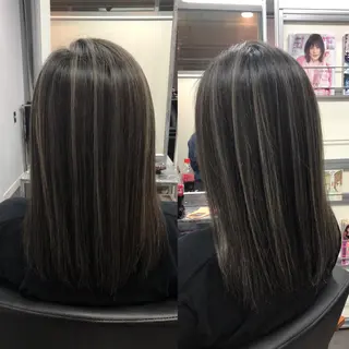 ミディアム カラー ヘアアレンジ 大塚 貴之のヘアスタイル