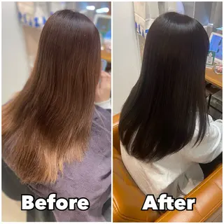 ロング カラー 【完全個室】髪質改善 暖色カラー/山崎唯奈のヘアスタイル