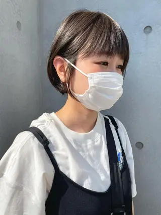 ミディアム カラー 東 みのりのヘアスタイル
