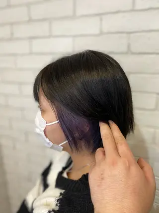 ショート カラー ヨシダ フミノリのヘアスタイル