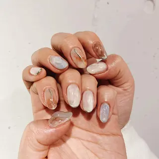 ショート カラー ネイル naillmatic ﾈｲﾙﾏﾃｨｯｸのネイルデザイン