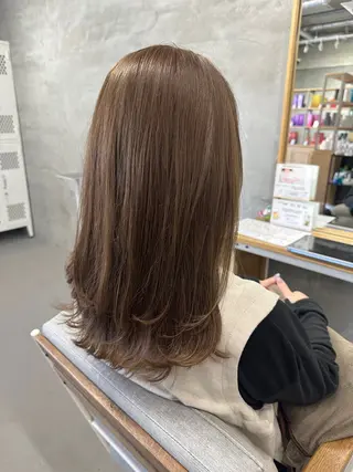 セミロング LiL HAIR&SMILE 住吉店所属・石川 珠有のヘアスタイル