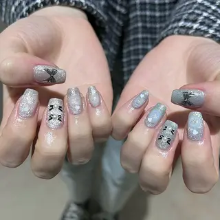 ネイル パラあり！フィルイン 美フォルムのネイルデザイン