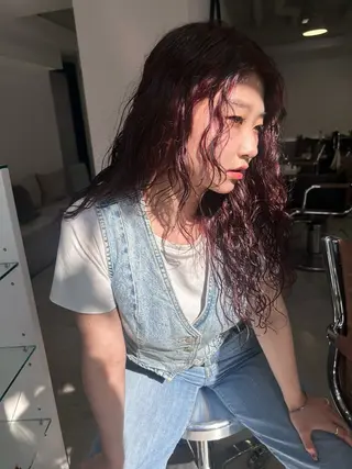 ロング 透明感カラー 莉々子のヘアスタイル