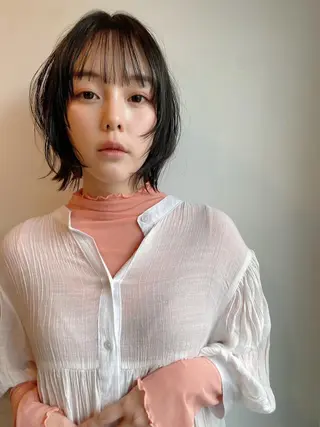 ショート パーマ カラー CEINE PATHのヘアスタイル