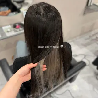 ロング カラー 透明感カラー🪼🩵 𝐑𝐢𝐧のヘアスタイル