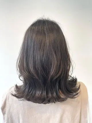 ミディアム カラー 【azure横浜】 🧸misaki🌸のヘアスタイル