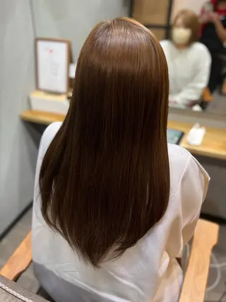 ロング カラー パーマ ヘアアレンジ メンズ キッズ ネイル マツエク・マツパ アイブロウ 久木原 ゆりのヘアスタイル