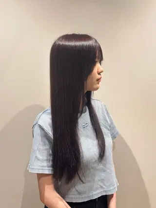 ロング カラー 小野 愛花のヘアスタイル