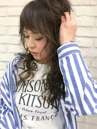 ロング カラー 横浜🍒ルーツカラー エクステ/RIEのヘアスタイル