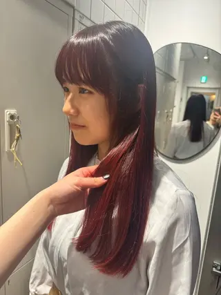 ロング カラー 新宿 似合わせカラー HINAのヘアスタイル