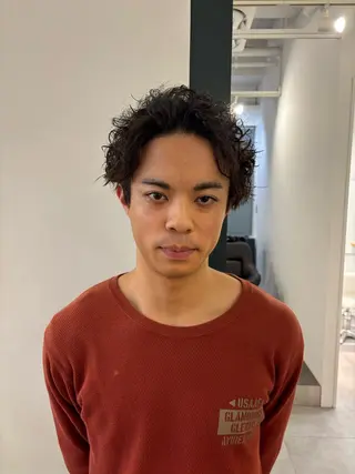 パーマ メンズ ハードパーマ Rico💜のヘアスタイル