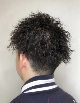 パーマ メンズ 骨格整形カット/ ショート✂️堀夢哉のヘアスタイル