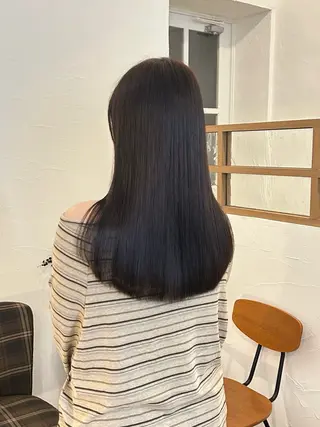 ロング カラー 水谷 優華のヘアスタイル