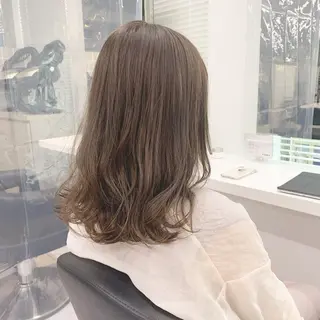 ミディアム カラー ヘアアレンジ 美髪矯正/透明感カラ ー🫧YUUKI🫧のヘアスタイル