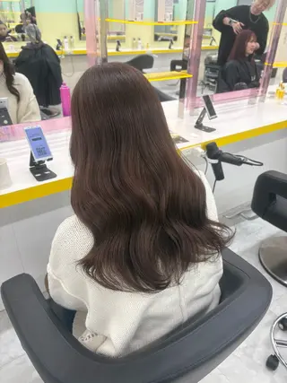 ロング カラー ベージュ×レイヤー 🤎横浜/miu🤎のヘアスタイル