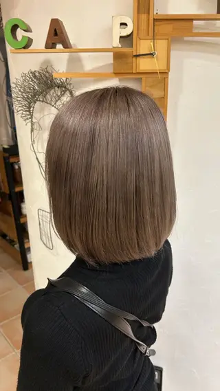 ミディアム カラー 七彩 ななせのヘアスタイル