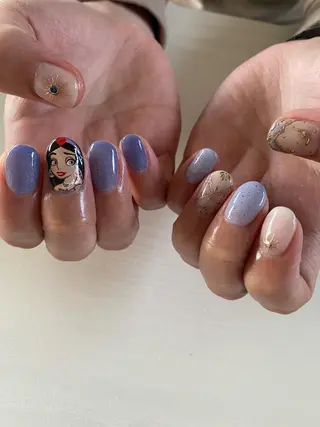ショート カラー ネイル Nailsalon Calmeのネイルデザイン