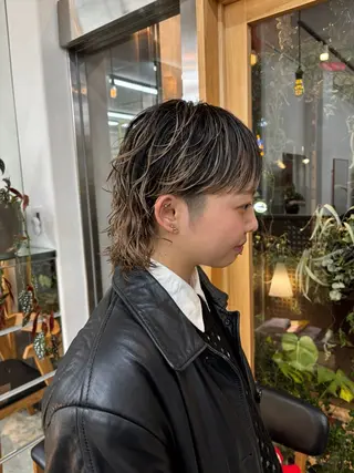 ミディアム 原田 穂真のヘアスタイル