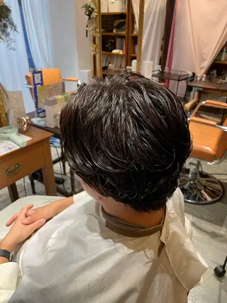 カラー パーマ メンズ トリコヘアサロン 新井千智のヘアスタイル