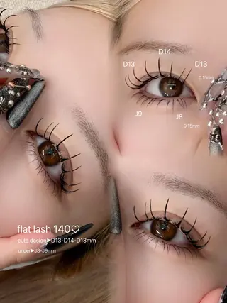 マツエク・マツパ kaede 🐹のマツエク・マツパデザイン