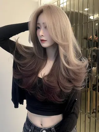 ロング 🌈村松滉太髪質改善 レイヤーカット🌈のヘアスタイル