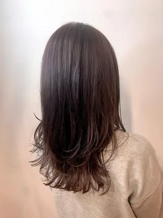セミロング カラー パーマ STYLE袋町店 赤畠達弥のヘアスタイル