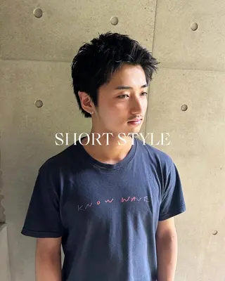 ショート パーマ メンズ 💈メンズ短髪特化 ✂︎伊藤大輝💈のヘアスタイル