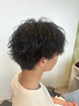 ショート パーマ メンズ オガタ アキのヘアスタイル