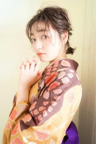 セミロング 田中 未澪のヘアスタイル
