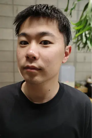 ショート メンズ パーマ/メンズ/ 鮫島竜海のヘアスタイル