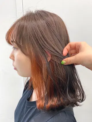ミディアム カラー Unami MIHA☘️*゜のヘアスタイル