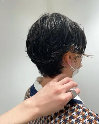 ショート パーマ 吉田一輝 外国人パーマのヘアスタイル