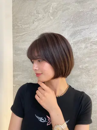 ミディアム 小顔カット🫧 縮毛矯正✨/礼二郎のヘアスタイル