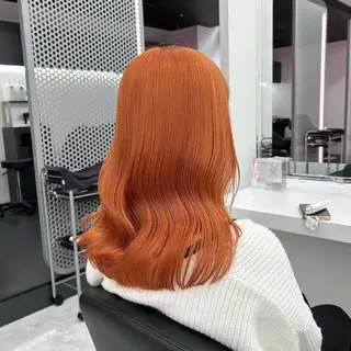 セミロング カラー ヘアアレンジ mai🍑暖色カラー /レイヤー💖のヘアスタイル