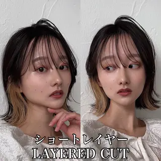 ショート カラー 四日市/縮毛矯正/ ダメージレスカラーのヘアスタイル