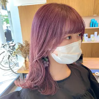 セミロング カラー em HAIR 🌿下北沢のヘアスタイル