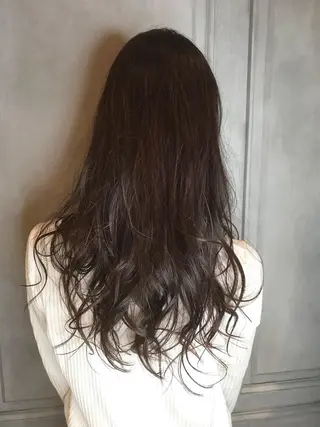 ロング カラー 乾かすだけで艶髪酸性 ストレート髙橋悠耶のヘアスタイル
