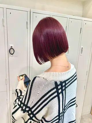 ショート カラー 田中大星 /ボブ 縮毛矯正のヘアスタイル